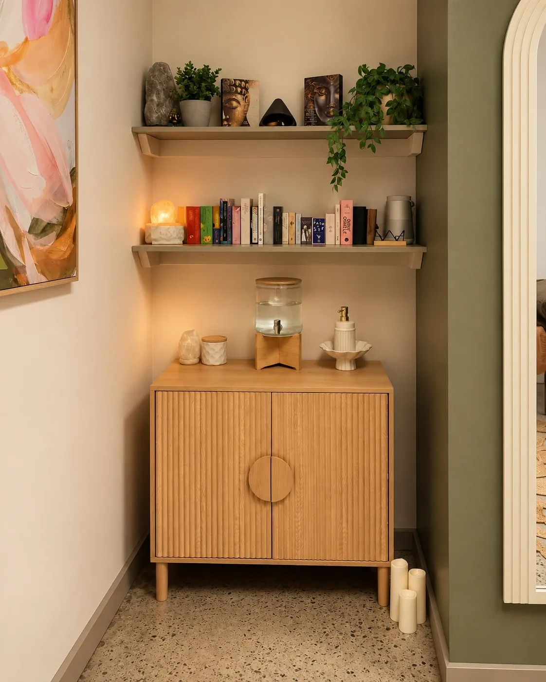 A quiet corner of the studio at The Inner Blooming, Burswood