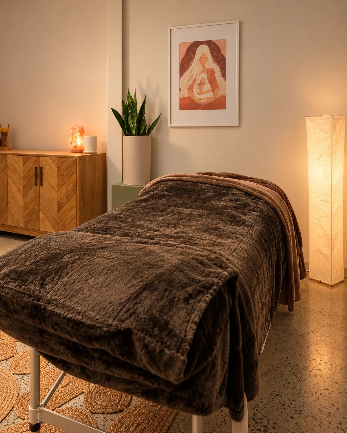 The treatment room at The Inner Blooming, Burswood